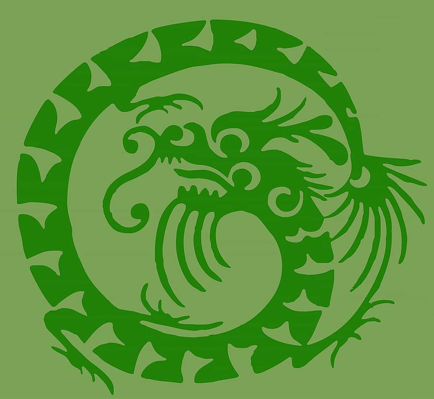 дракон, змія, тварина, зелений, Ворхол, фільтр, колір, звір, татуювання, зелений дракон