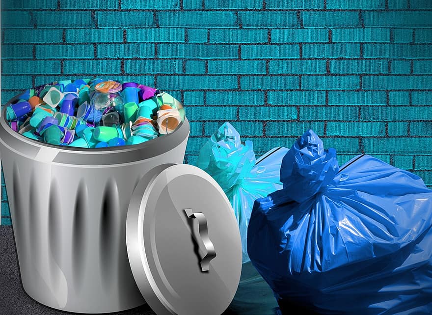 sac à ordures, déchets, déchets non recyclables, des ordures, environnement, récipient, disposition, Plastique, emballage, traitement des déchets, sac plastique