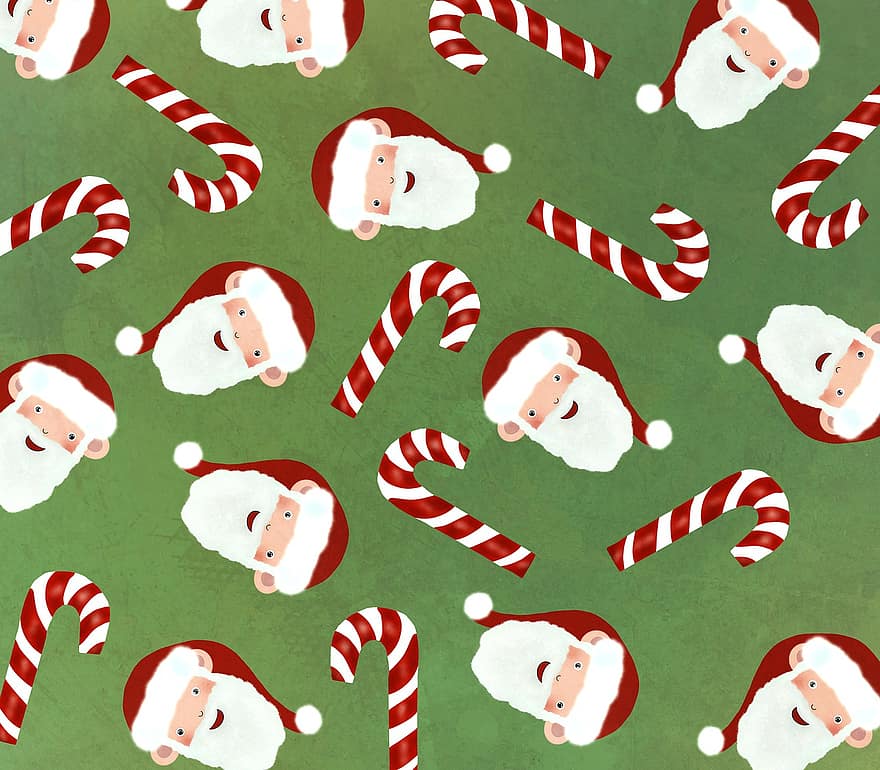 Kerstmis, patroon, ontwerp, tekening, behang, achtergrond, december, decoratie, Kerstman