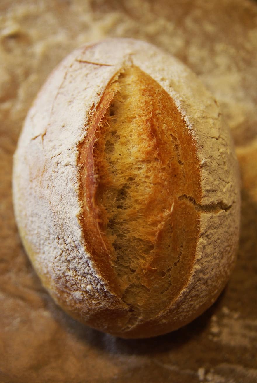 хлеб, тесто, запеченный, питание