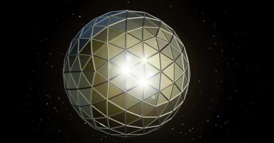 планета, стеклянный дом, космос, мяч, земной шар, сеть, триангуляция, геодезия, Мир, вселенная, математика
