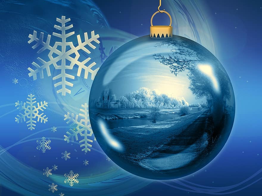 ballon, décorations de Noël, soir, avènement, bleu, décoration de Noël, Noël, décoration, Festival, joie, réveillon de Noël