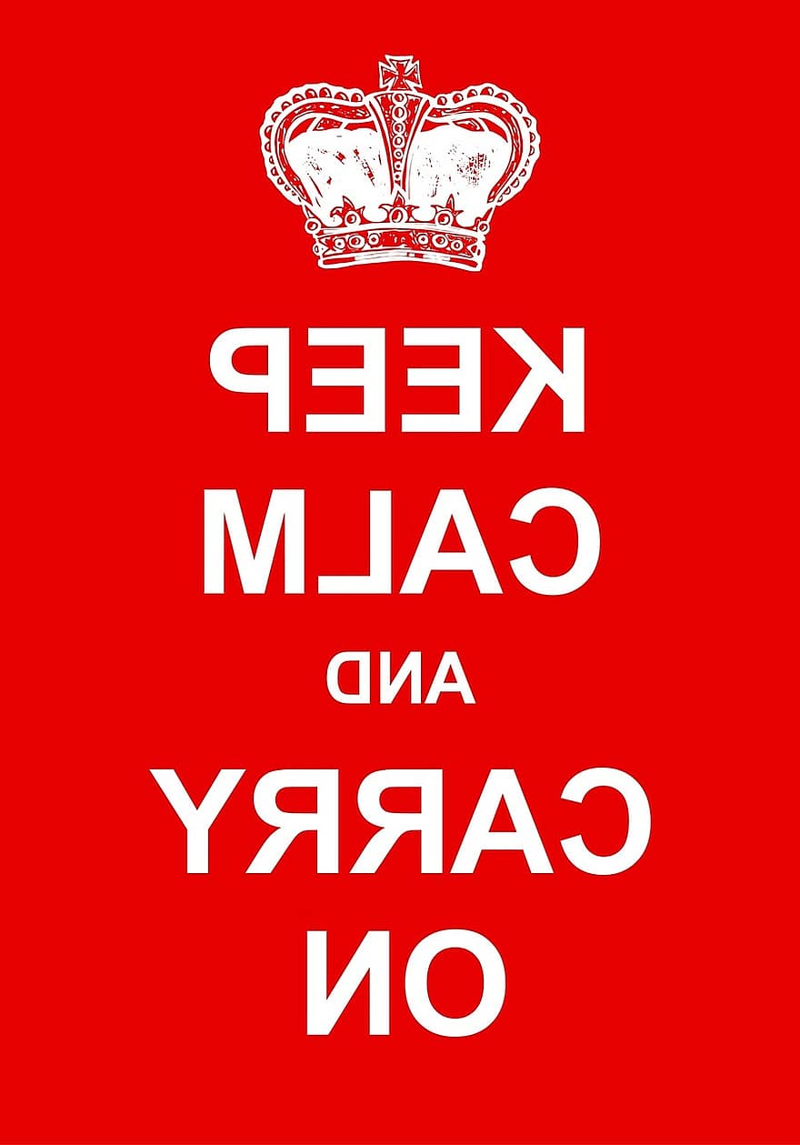 Text, Type, Font, Typography, Typographic, Lettering, Keep Calm, Carry On, Poster, Red, Vintage
