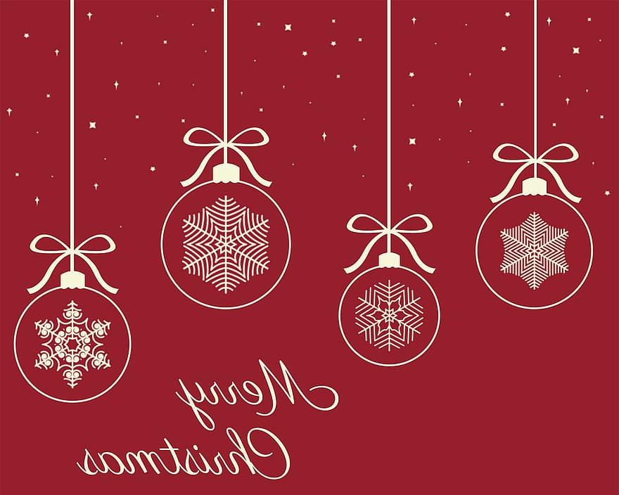 joyeux Noël, Noël, décoration, scintillait, fête, babiole, rouge, vacances
