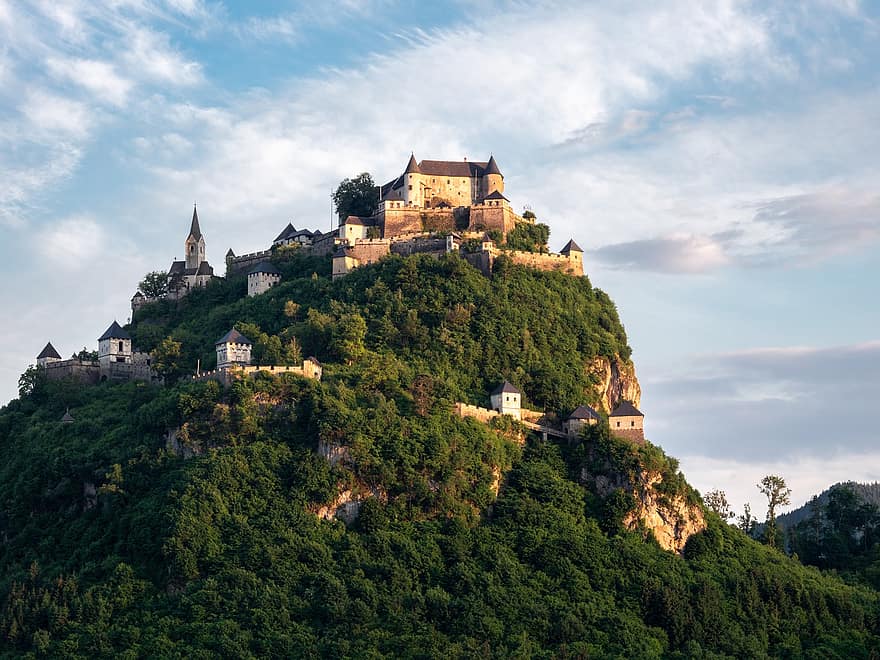 castillo, naturaleza, viaje, turismo, histórico, Hochosterwitz, carintia, Austria, Kärnten, destino, fortaleza