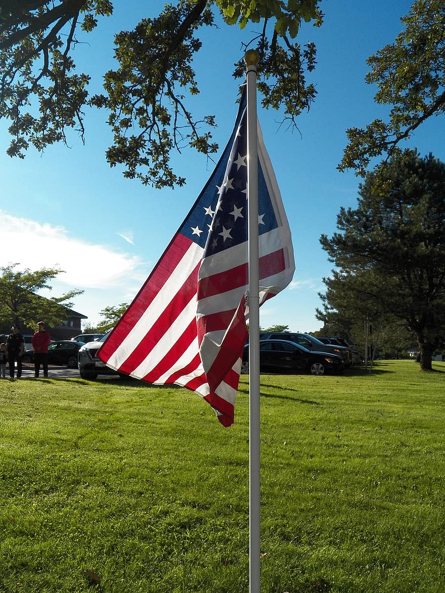 bandera, Amèrica, símbol, banner