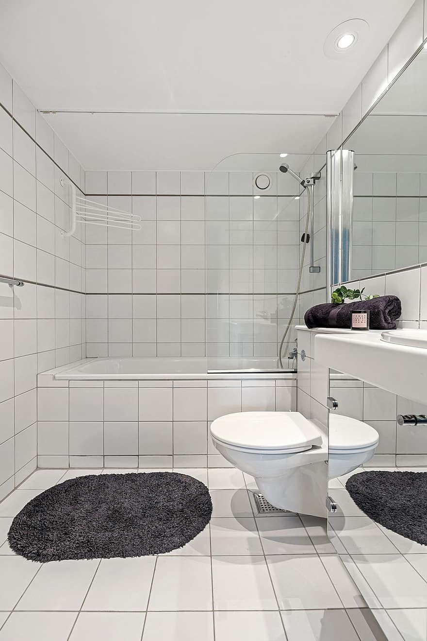 浴室、インテリア・デザイン、トイレ、不動産