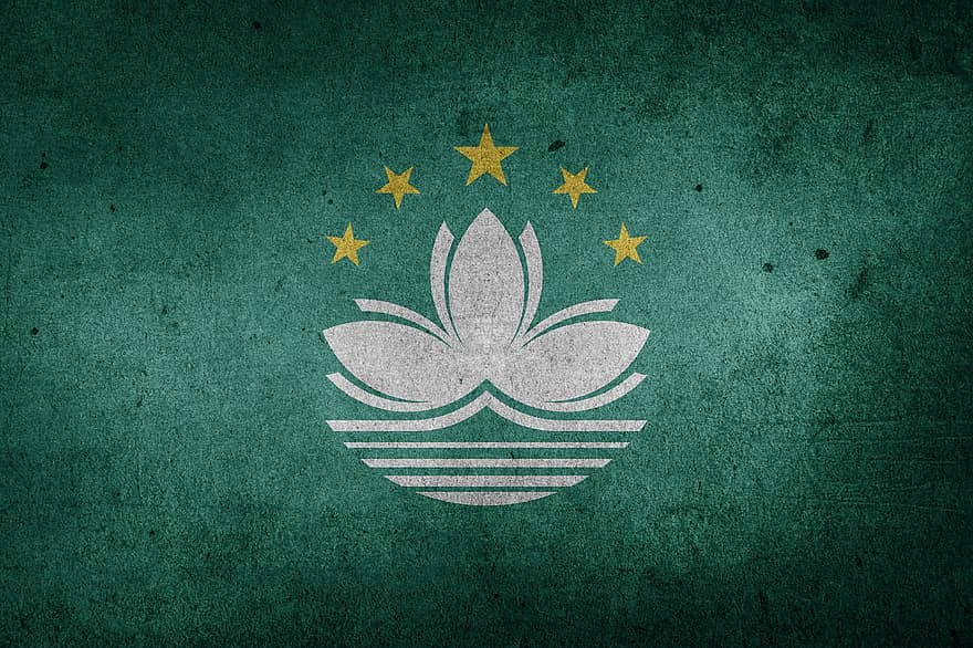 drapeau, Macao, Asie