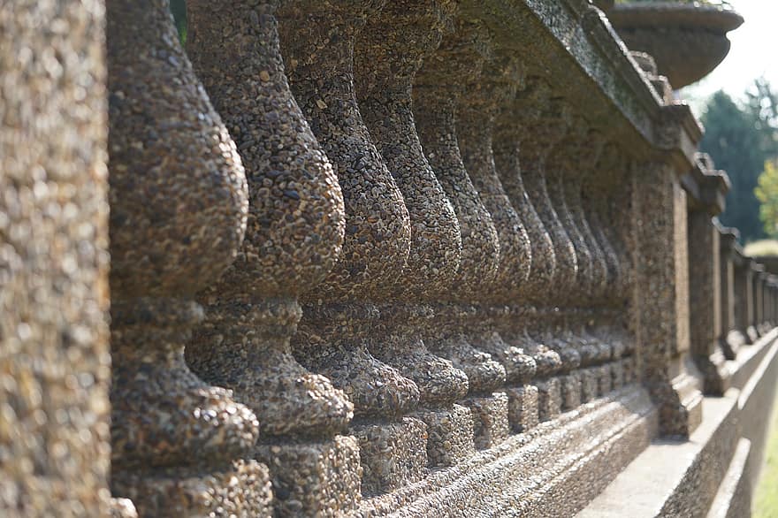 Stones, Columns, Wall, Outdoors, architecture, religion, buddhism, famous place, cultures, old, decoration