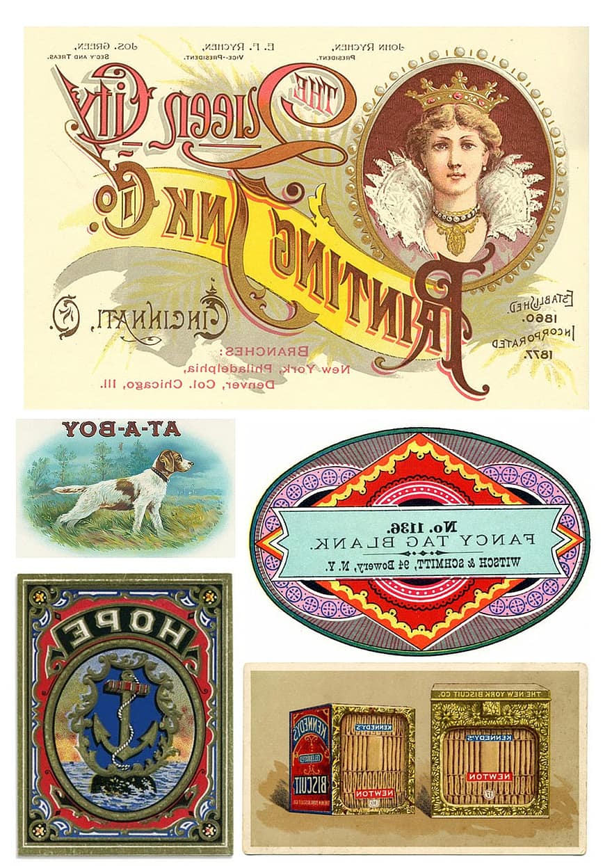 etichete, epocă, produse, colaj, scrapbooking, Arte și Meserii, decor, semn, ornament, vechi, Sticker