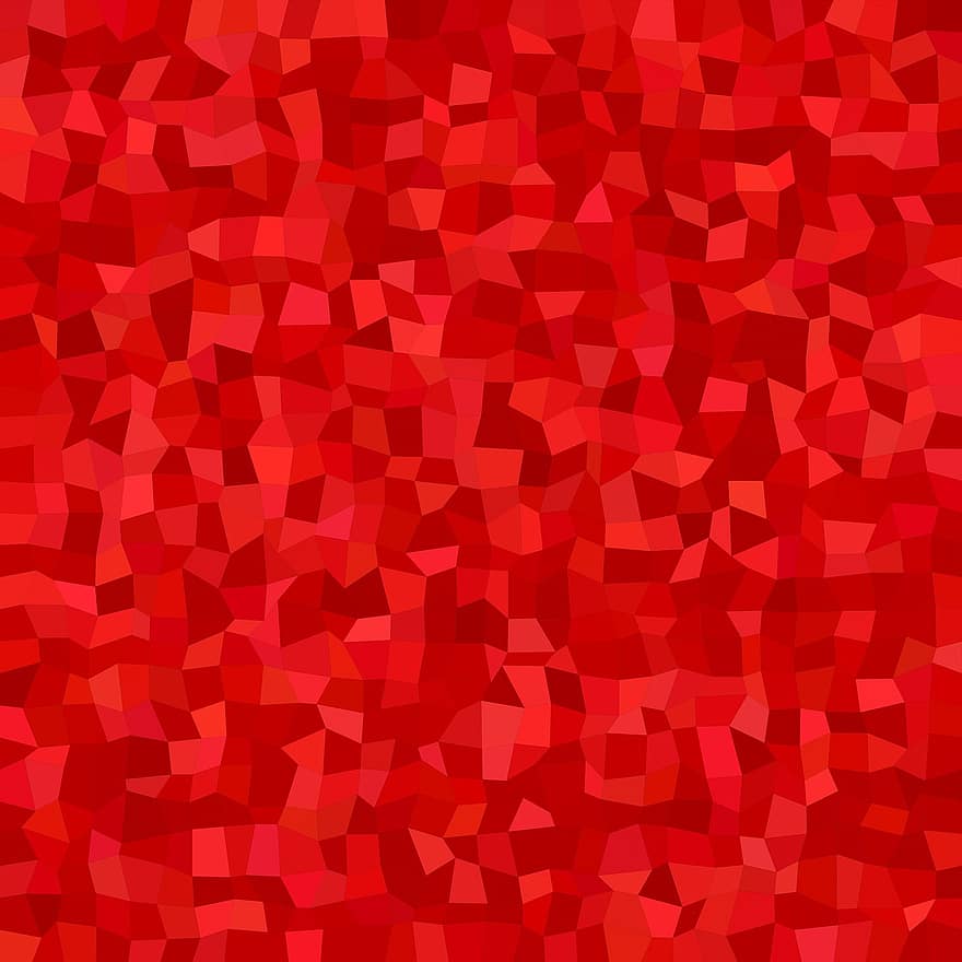 vermell, tons, rectangle, polígon, fons, resum, poli, rectangular, caòtic, modern, mosaic