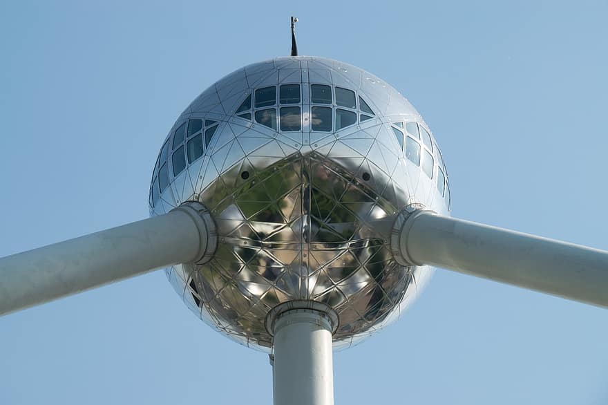 Atomium, milepæl, bruxelles, belgien, Europa