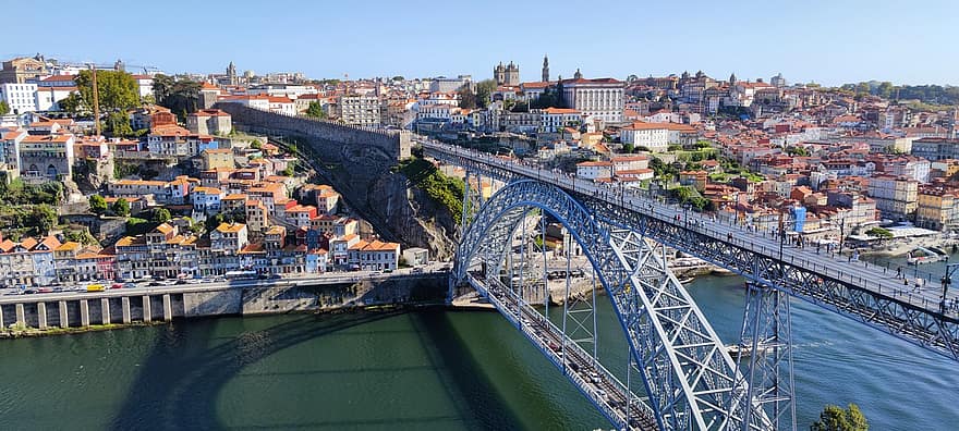 jembatan, Pelabuhan, sungai, bangunan, urban, kota, jembatan eiffel