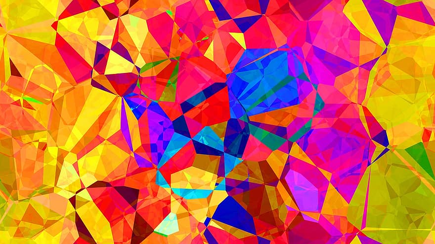 Color, Abstract, Polygon, Background, Textures, Pattern, Colorful