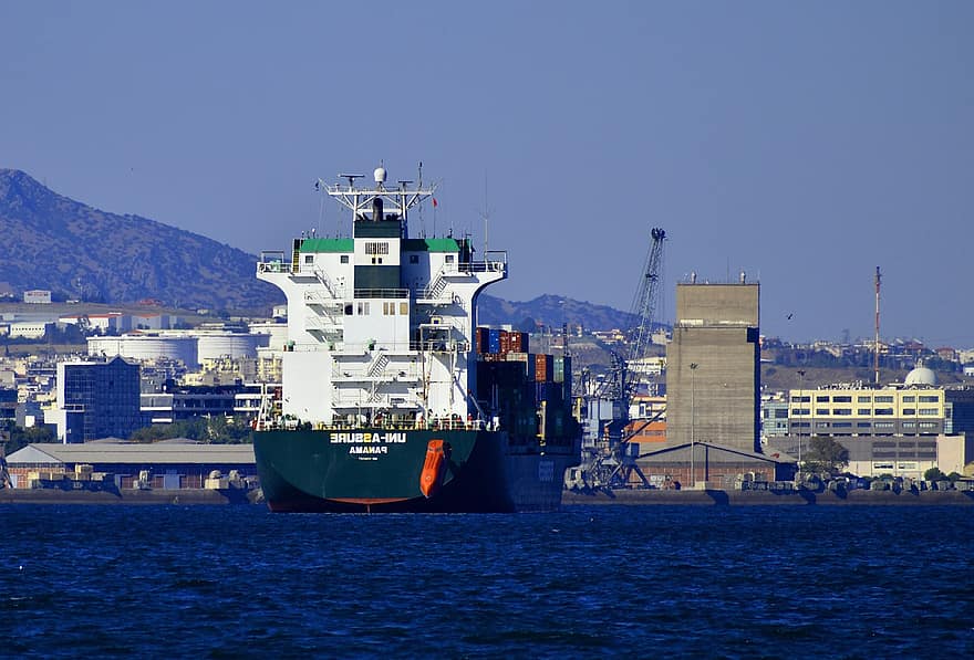 порт, корабль, Перевозка, воды, грузовой, море, промышленность, сделка, лодка, экспорт, контейнер