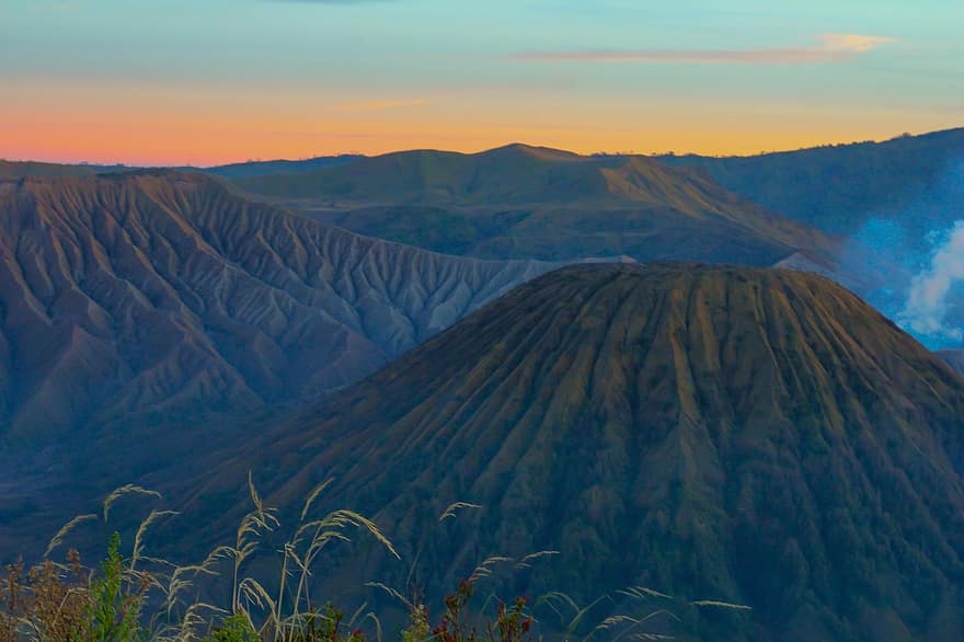 Mountains, Volcano, Bromo, Landscape, Mountain Range, Nature, Scenery, Scenic, Sunrise, Morning