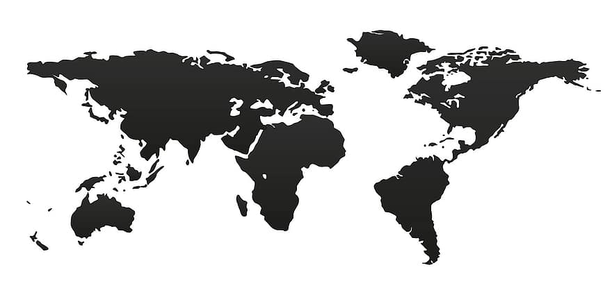 värld, Karta, jord, klot, världskarta, ritning