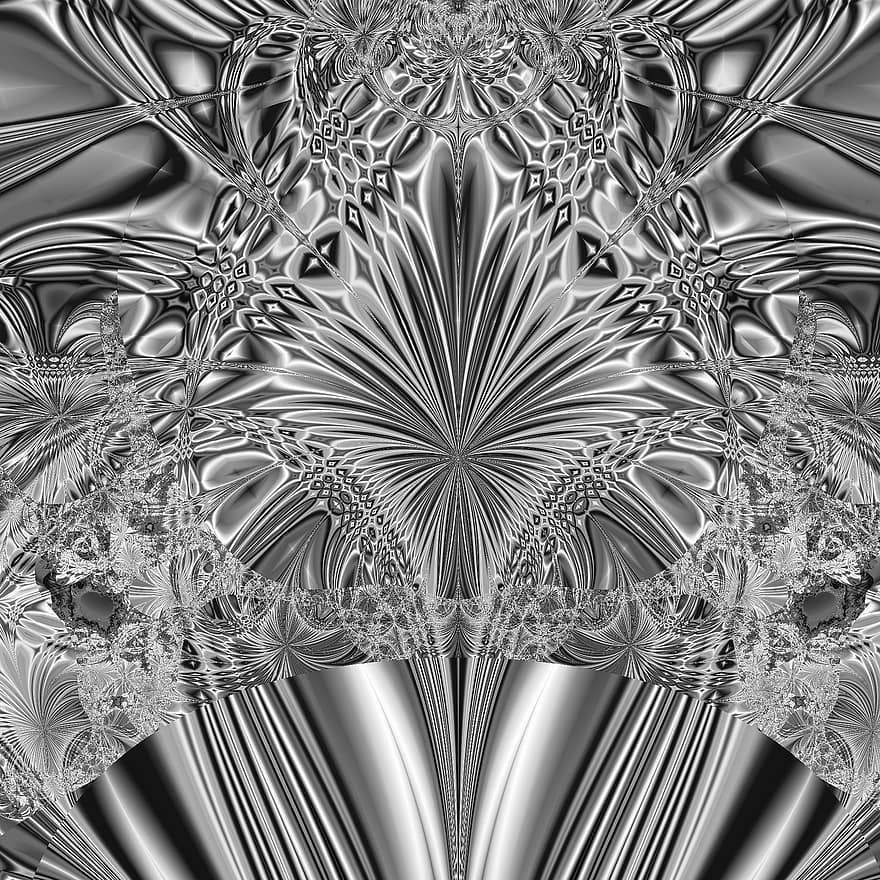 Conception de cristal, Motif de cristal, noir et blanc, verre, conception, modèle, art, ouvrages d'art, cristal, élégant, art gris