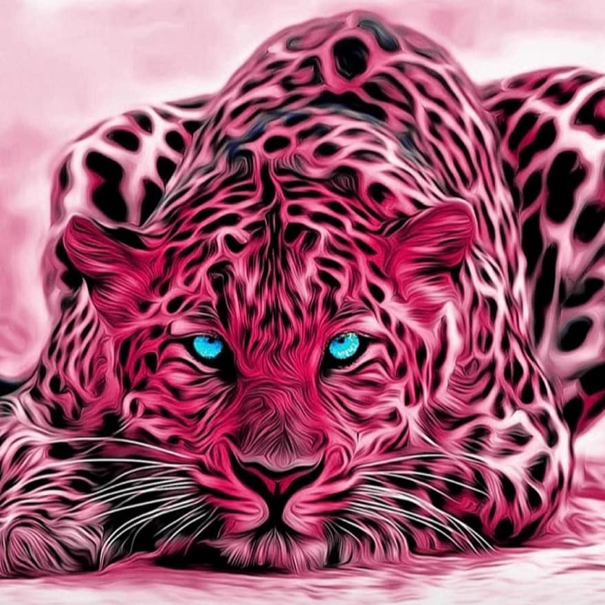 тигр, животное, живая природа, природа, кошка, охотник, розовая природа, Розовые Животные