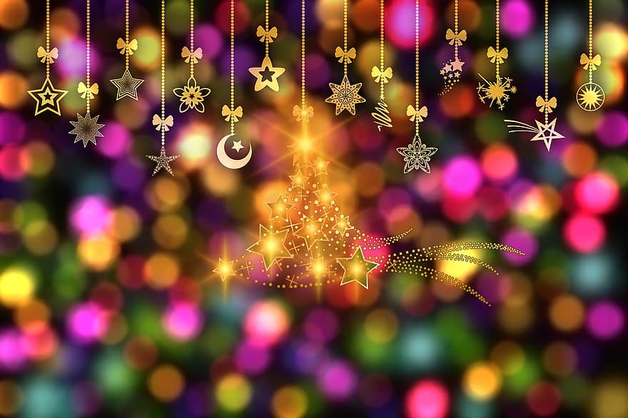 Natal, Estrela, jóias, decorações de árvores, decoração, época de Natal, Decoração de Natal, advento, poinsétia