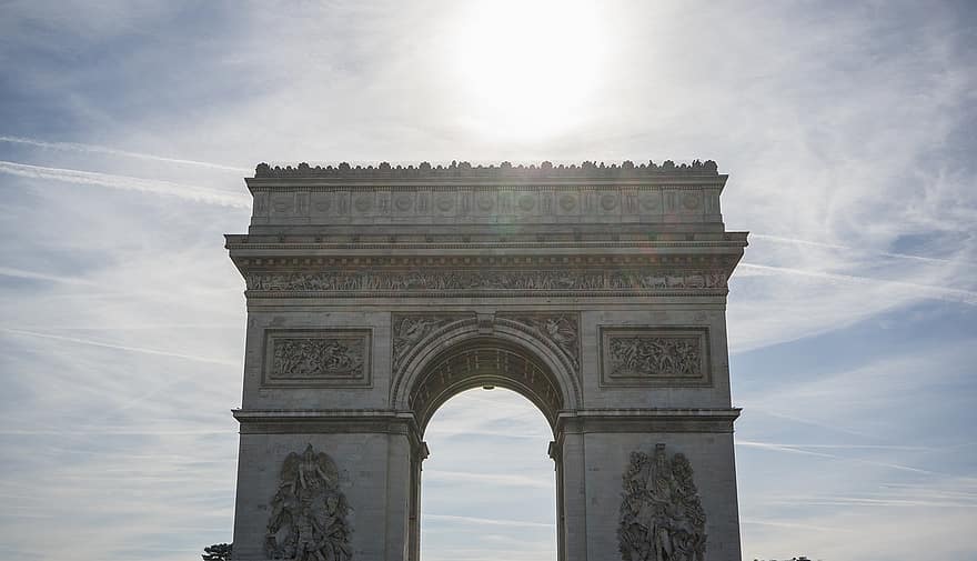 arc de triomphe, Paříž, Francie, Evropa, cestovní ruch, cestovat, vítězství, mezník, přestávka ve městě, výlet, champs elysees
