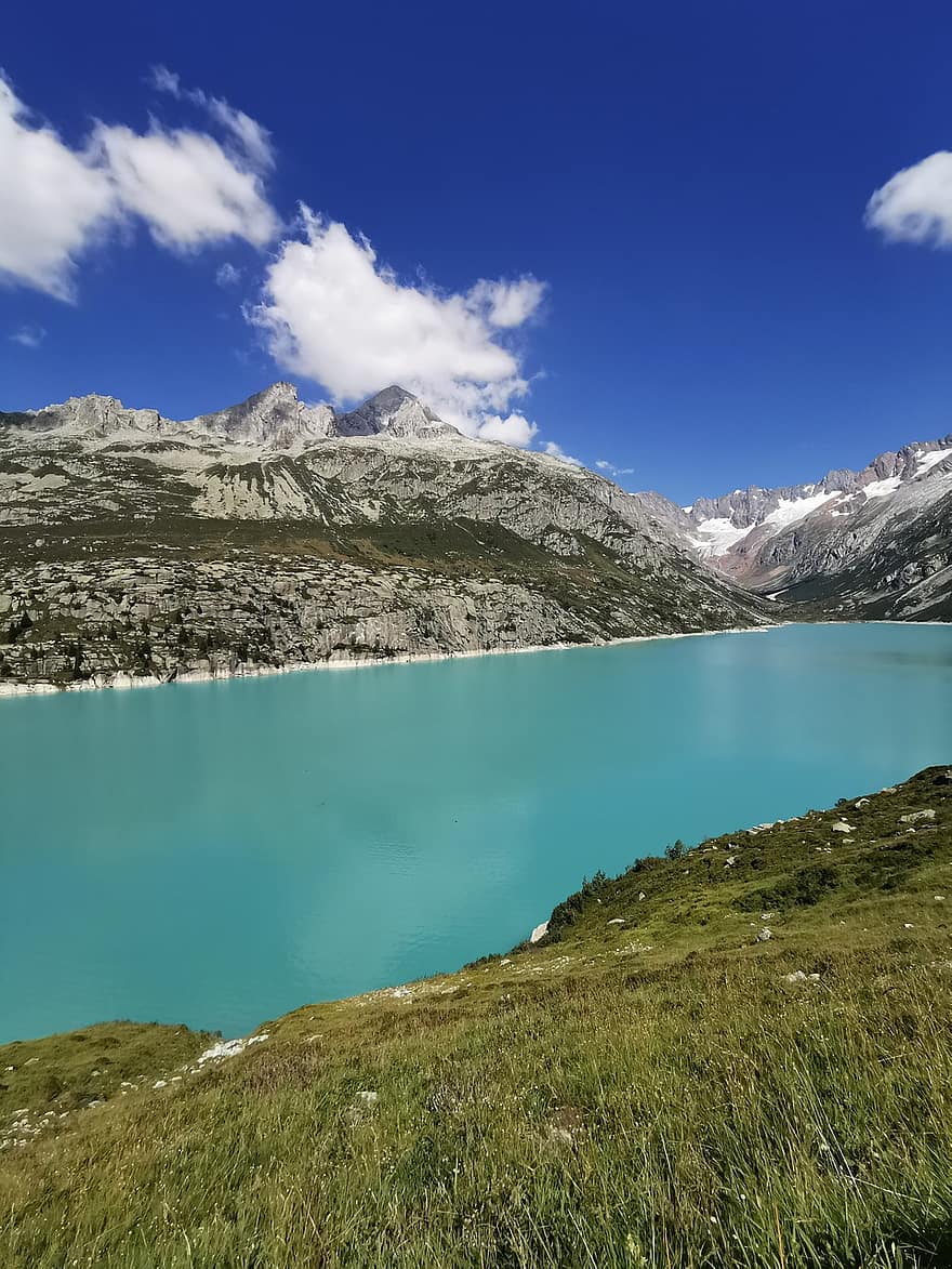 Lac, la nature, les montagnes, eau, chaîne de montagnes, paysage, campagne, alpin, Alpes