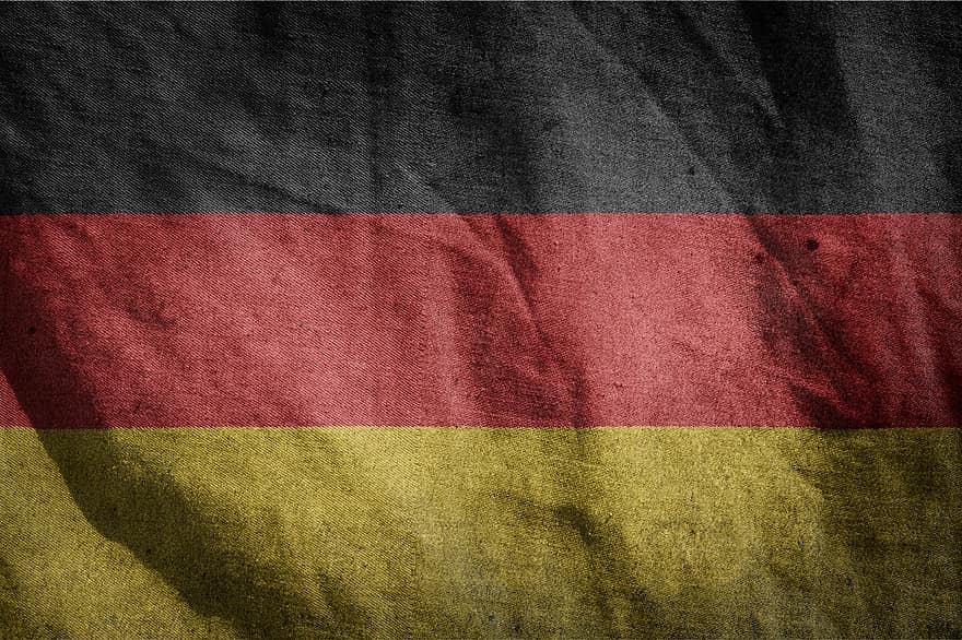 vėliava, Vokietija, Europa, spalvos, smūgis, Šalis, spalvinga, vėliavos