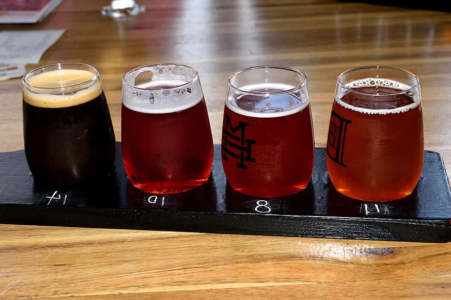 Beer Flight, Beers, Drinks, Craft Beers, Alcohol, Stout, Ale, Craft, Draft, Lager, Glasses