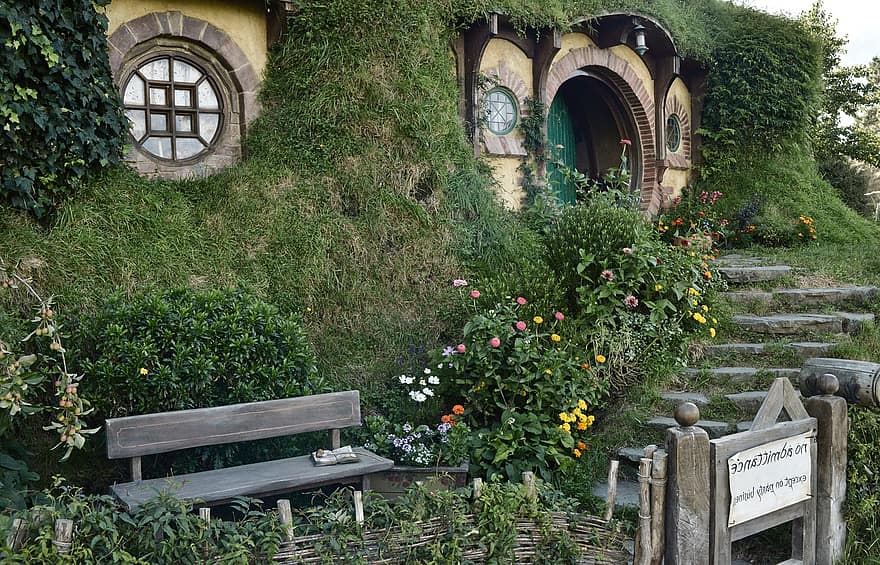 Het land van de hobbits, nieuw Zeeland, interieur, scenografie, video-, film