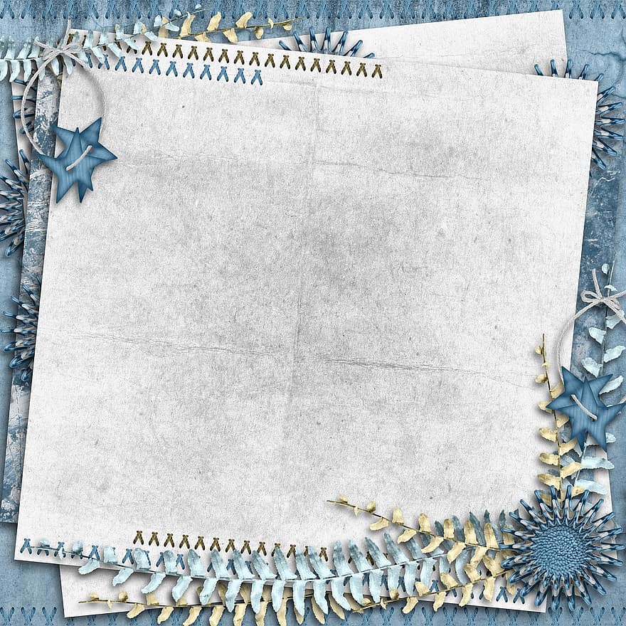 Background, Texture, Scrapbooking, Paper, For Boys, Template, Blue, Material, Design, Star, Firmware