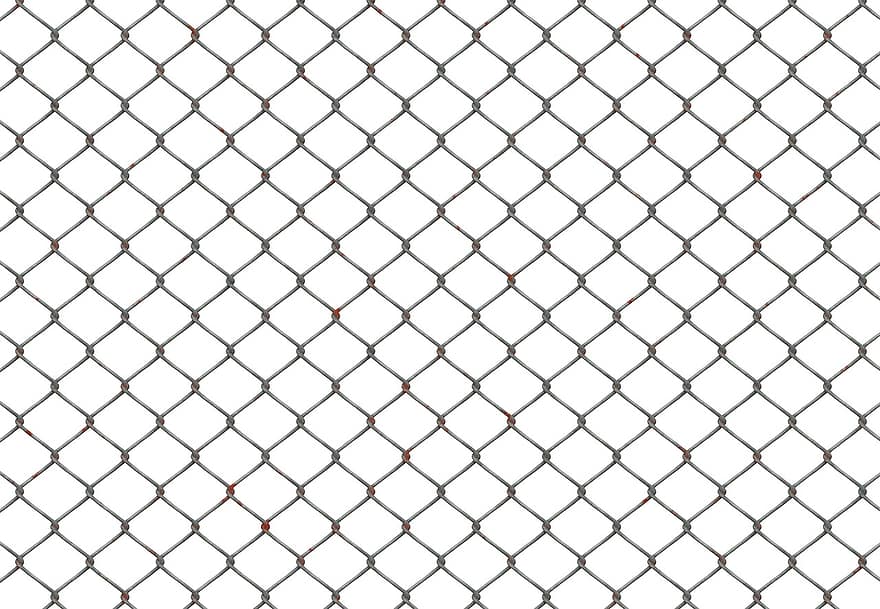 Fence, Iron Fence, Mesh, Wire Mesh, Wire Mesh Fence, Braid, Coarse Wire Mesh, Demarcation