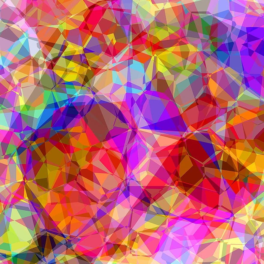 Colorful, Abstract, Polygon, Textures, Texture, Color, Background, Artwork, Pattern, Bright, Design