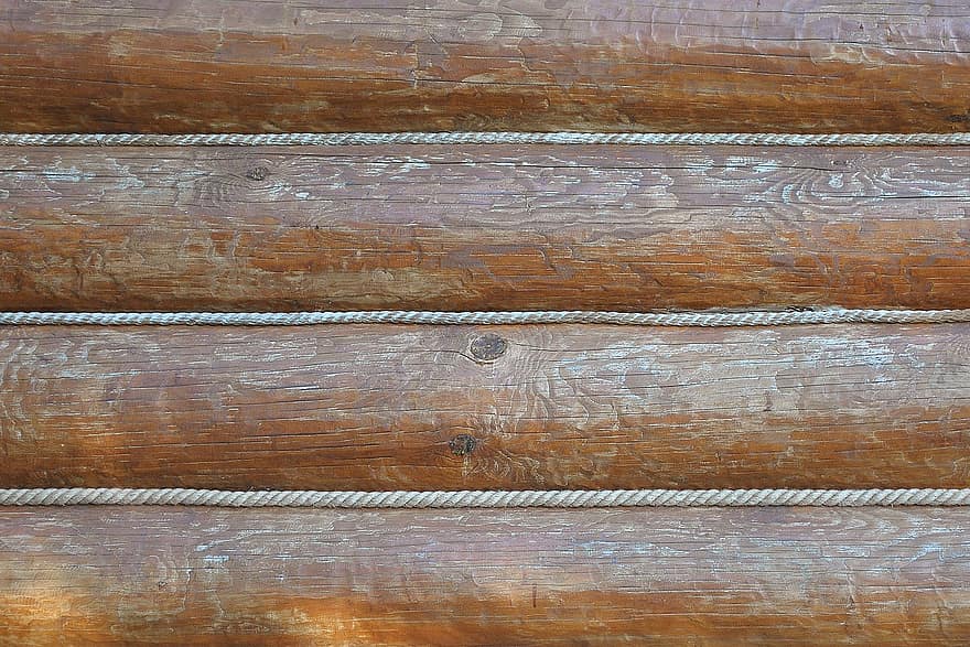 Wall, Log, Wooden, Background