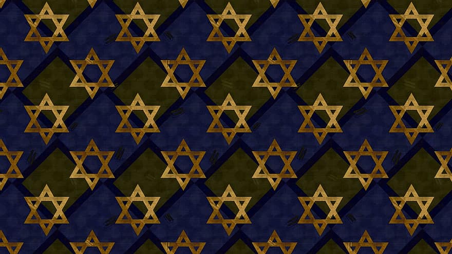 carta digitale, stella di Davide, modello, senza soluzione di continuità, geometrico, ebraico, Magen David, giudaismo, hanukkah, Yom Hazikaron, olocausto