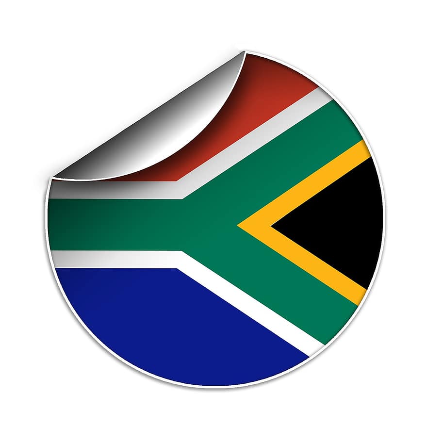 flagg, sør, afrikansk, symbol