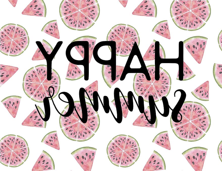 musim panas, semangka, senang, berwarna merah muda, menyenangkan, makanan, riang, anak, masa kecil, imut, segar