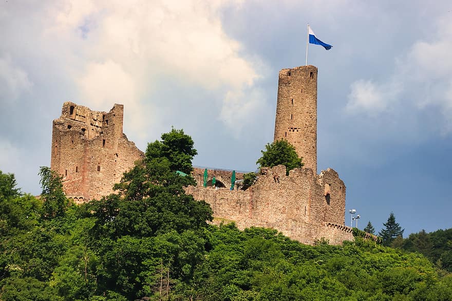zamek, Weinheim, zamek rycerski, średniowiecze, twierdza, średniowieczny