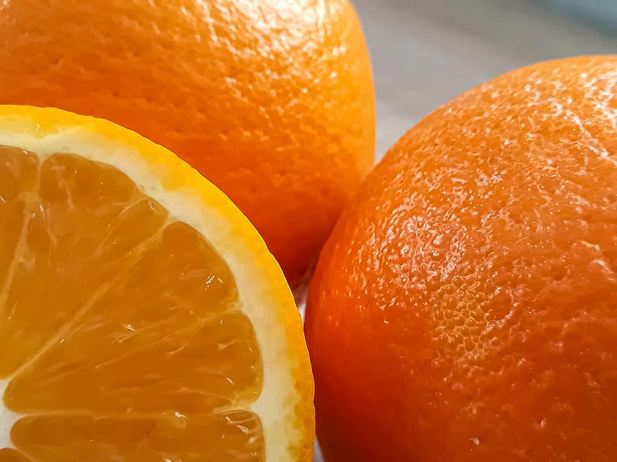 orange, frukt, mat, citrus-, saftig, skiva, skivad frukt, hälsosam, färsk, organisk, närbild