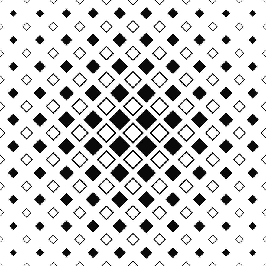 cuadrado, diagonal, modelo, monocromo, fondo, negro, blanco, en blanco y negro, motivo, diseño, geométrico