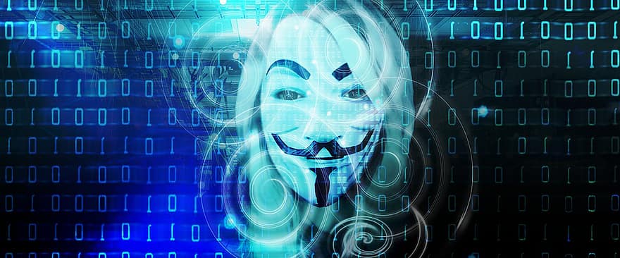 technologie, computer, hacker, veiligheid, crypto, binair, anoniem