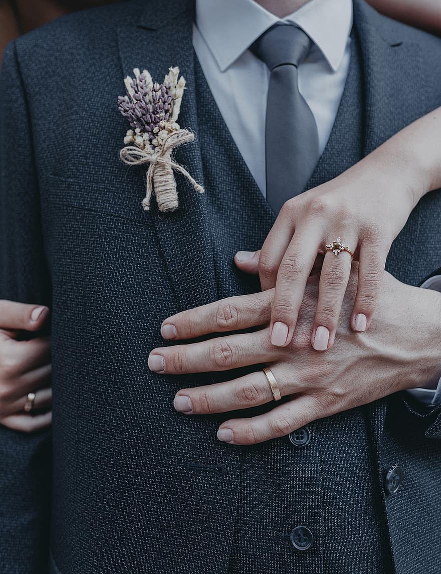 nevěsta, prsten, svatba, apartmá, prst, svatební, zeť, prsteny, manželství, šaty, milovat