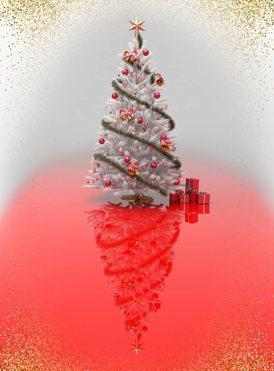 Sapin de Noël, Arbre de Noël, Noël, arbre, hiver, décoration, ornement, vacances, fête, neige, noel