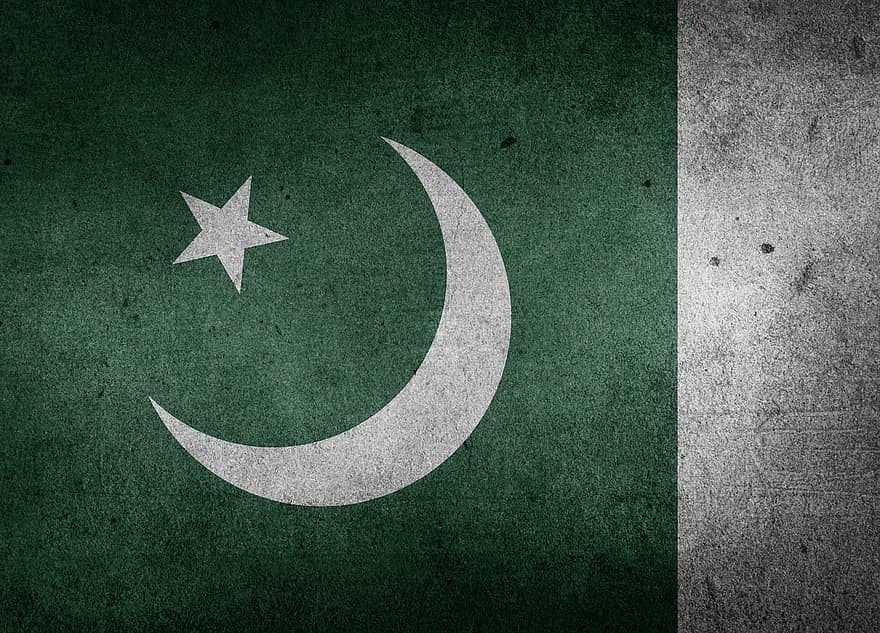 drapeau, Pakistan, Asie, drapeau national