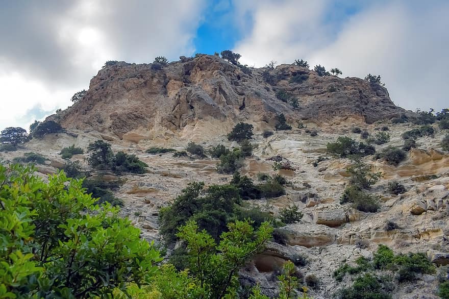 стръмна скала, скали, планина, геология, природа, пролом, див, ерозия