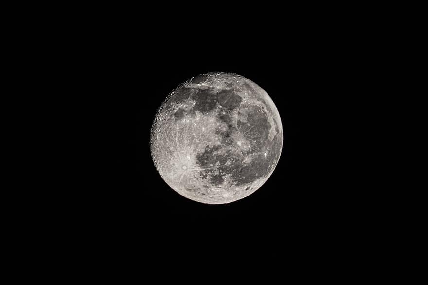 місяць, повний місяць, ніч, місячне світло, місячний, Темне небо, місяця, фантазія, астрономія, простору, місячна поверхня