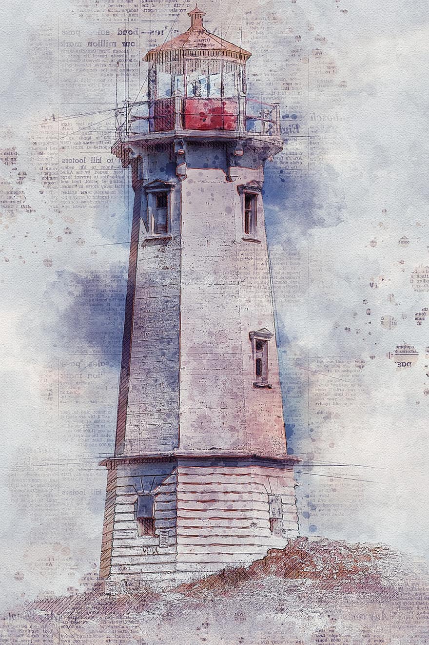Lighthouse, Canada, America, Dramatic, Shore, Atlantic, Building, Tourism, Coastline, Architecture, Ocean