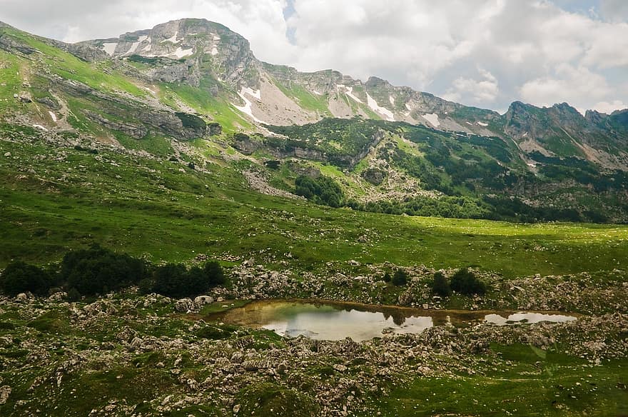 natura, viaggio, esplorazione, all'aperto, montenegro, montagne, Durmitor, Zabljak, montagna, colore verde, estate