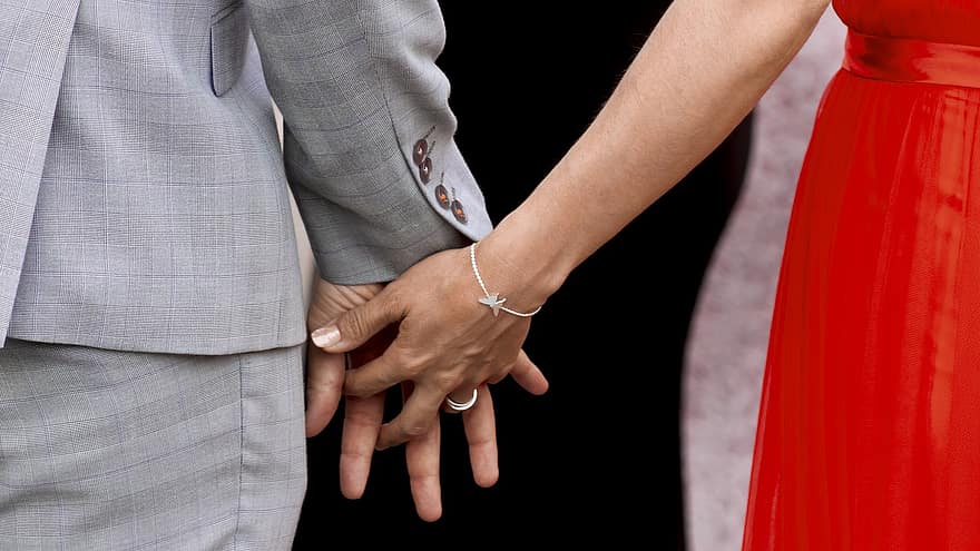 ruce, pár, milovat, vztah, spolu, drželi se za ruce, milenci, lidé, manželství, chodit s někým, romantický