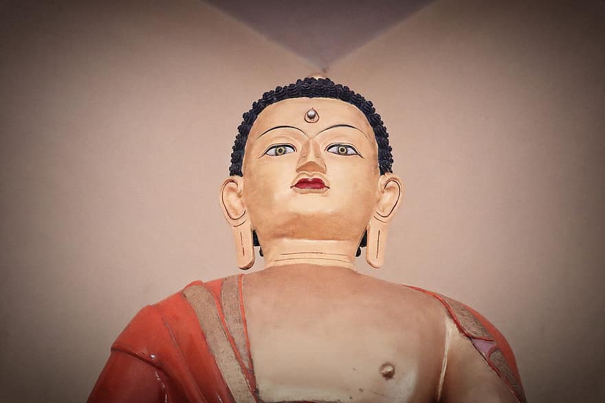 Budda, statua, scultura, pace