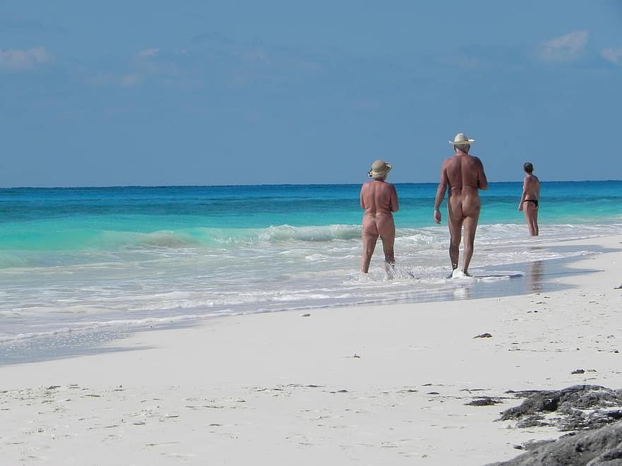 Kuba, Cayo Largo, Nudist